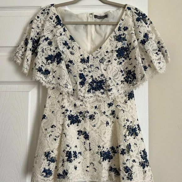 blu pepper striped dress Blu Pepper Miley Denim Dress – Striped Midi with Bow Detail main image 1